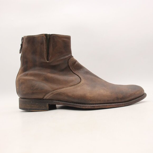 Paul Smith York Men\'s UK 9 EU 43 Boots Handmade Italian Distressed Brown Leather main image 12